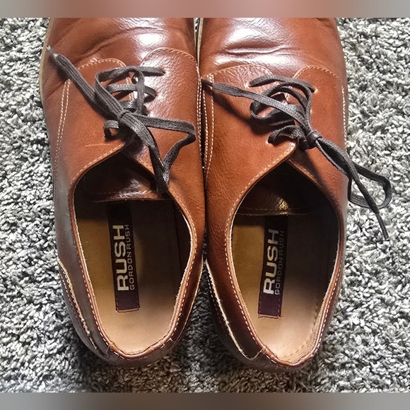 Gordon Rush Men's Oxfords Dress Shoes Lace Up Size 10 Brown - Picture 7 of 10